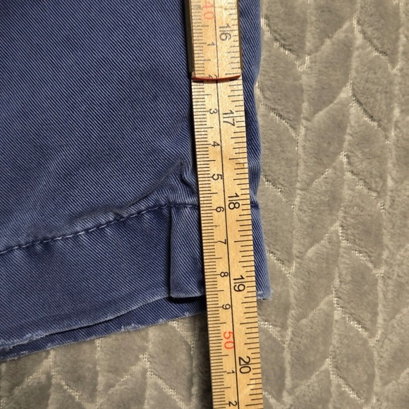 Hollister Mens Blue Chino Shorts Size 31 Button Fly Cotton Twill 3H0502 - Picture 7 of 10